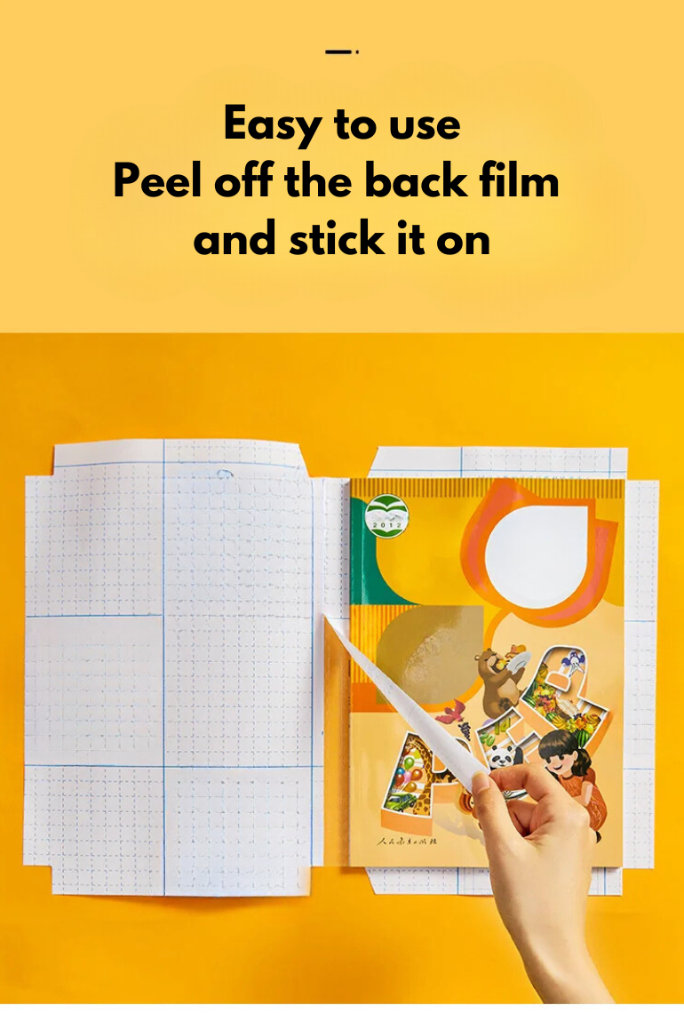 Invisible Self-Stick Book Cover Guards – Pack of 30