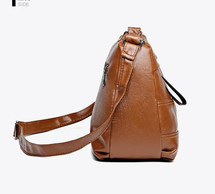 Retro Large Capacity Multi Layer Shoulder Bag