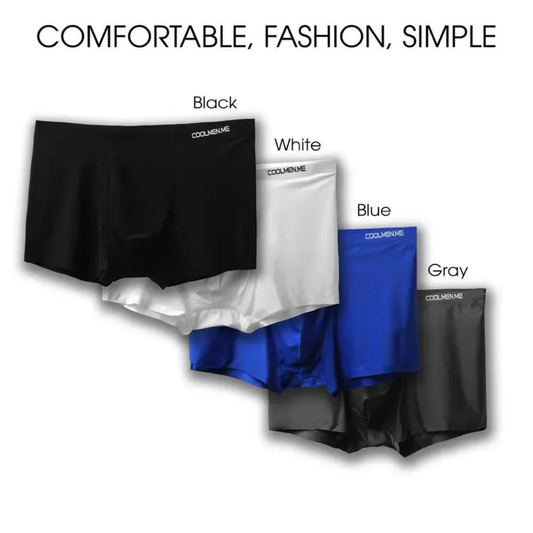Comfy CoolMen Ice Silk Underwear (Buy 4 Get 4 Free ) | Random Colors