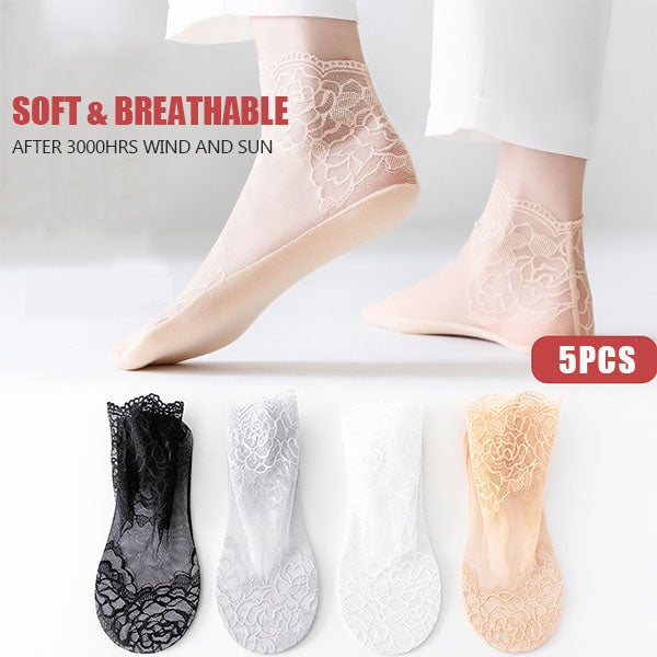 Ladies Fashion Lace Socks