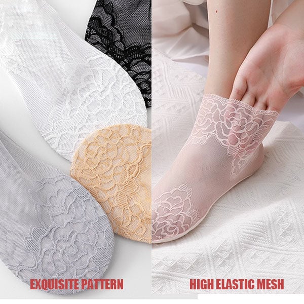 Ladies Fashion Lace Socks