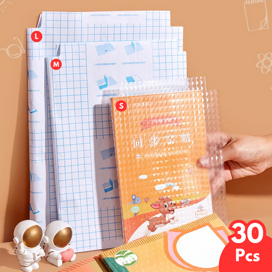 Invisible Self-Stick Book Cover Guards – Pack of 30