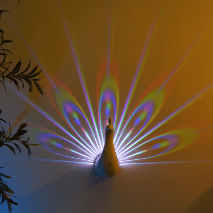 Peacock Beam Artistic Rechargeable Night Glow Lamp(1200mAh)
