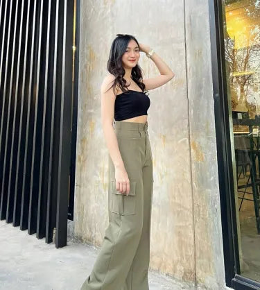 SALE LIVE !! 🔥🚀 (PACK - 3) Straight-leg pants with horizontal pockets