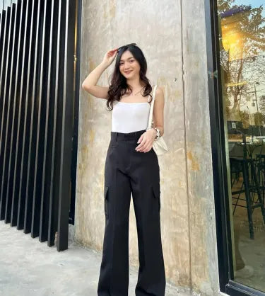 SALE LIVE !! 🔥🚀 (PACK - 3) Straight-leg pants with horizontal pockets