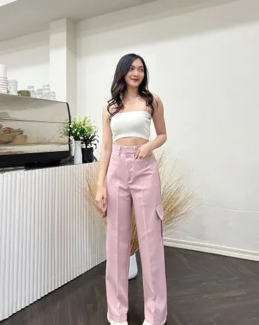 SALE LIVE !! 🔥🚀 (PACK - 3) Straight-leg pants with horizontal pockets