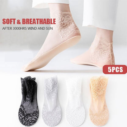 Ladies Fashion Lace Socks