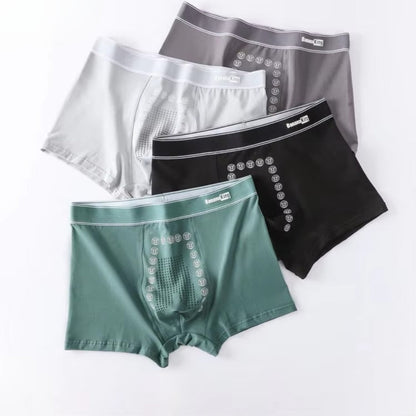 (8-Pack) Magnetic Therapy Men’s Boxer Briefs – Bamboo Comfort & Energetic Support | U-07