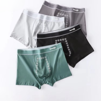 (10-Pack) Magnetic Therapy Men’s Boxer Briefs – Bamboo Comfort & Energetic Support | U-10