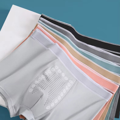 (10-Pack) Magnetic Therapy Men’s Boxer Briefs – Bamboo Comfort & Energetic Support | U-10