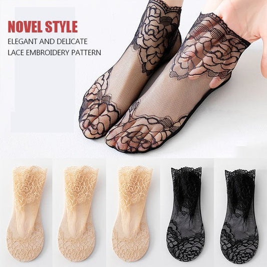 Ladies Fashion Lace Socks