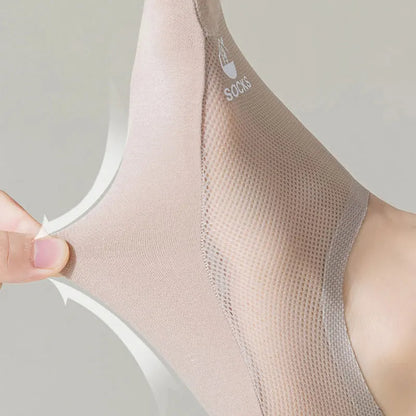 Summer Cool Comfort Socks: Breathable Mesh, Non-Slip Grip