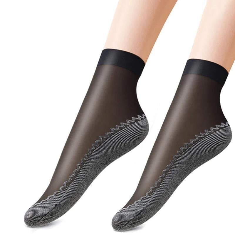Silk Anti-Slip Socks (6 Pairs / Set)