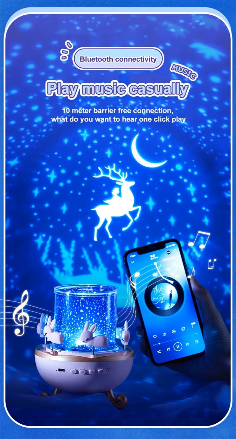 Magical 3-in-1 Starry Sky Projection Lamp – Create a Dreamy Atmosphere!