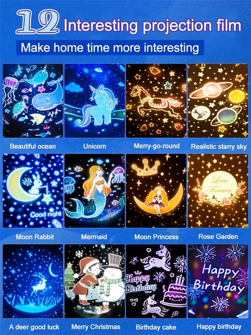Magical 3-in-1 Starry Sky Projection Lamp – Create a Dreamy Atmosphere!
