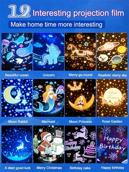Magical 3-in-1 Starry Sky Projection Lamp – Create a Dreamy Atmosphere!
