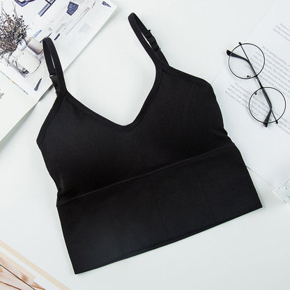 U-Neck Backless Camisole with Built-in Bra