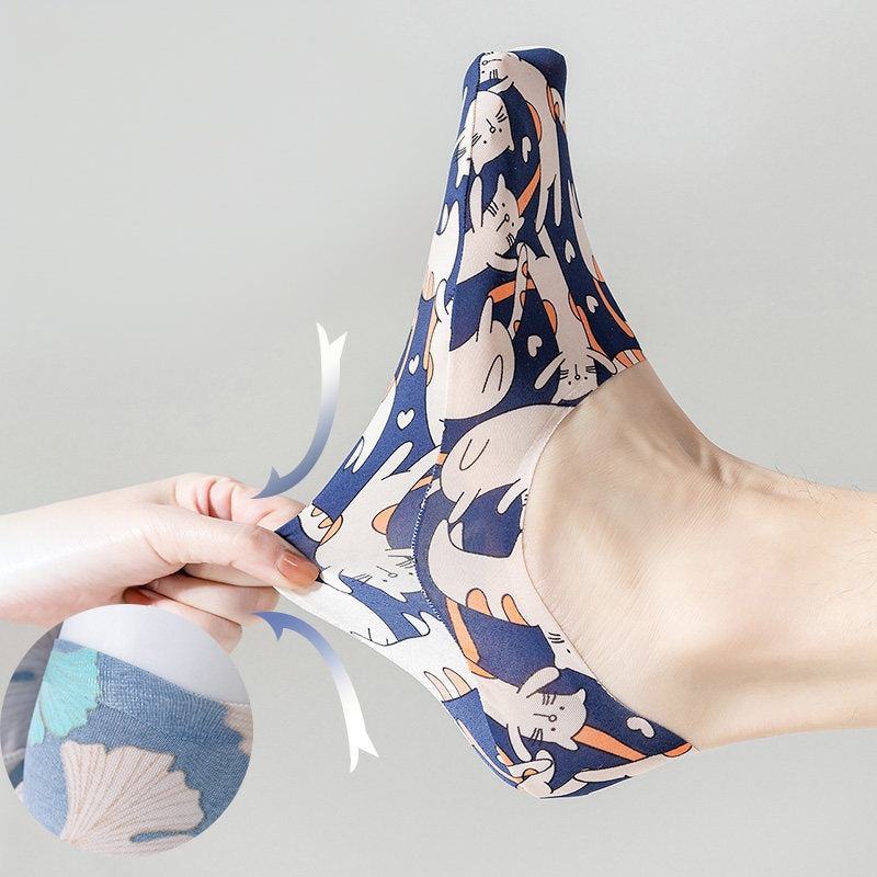 HappyStride Character-Print No-Show Socks