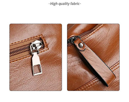 Retro Large Capacity Multi Layer Shoulder Bag