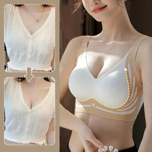 🎁Last Day 49% Off - Super Powerful Wireless Push-Up Seamless Bra 👍No more sagging breasts