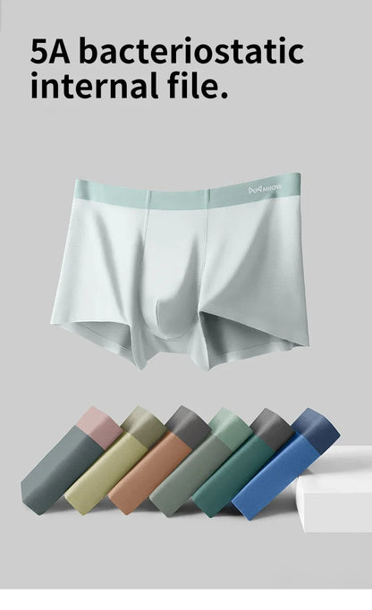 Men's 3-Pack Combo Ice Silk Briefs: Cool & Breathable Comfort